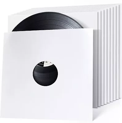 10PCS Vinyl Record Paper Sleeves Kraft Covers LP 12 INCH White  • $29.09