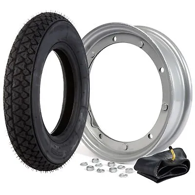 Set Tire+Wheel + Room Air 3.50-10 For Piaggio Vespa 180 200 Rally Ss • $183.03