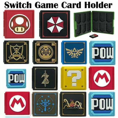 $11.99 • Buy Nintendo Switch Game Card Case Holder Storage Box Travel Carry Protector Cover