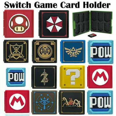 Nintendo Switch Game Card Case Holder Storage Box Travel Carry Protector Cover • $11.99