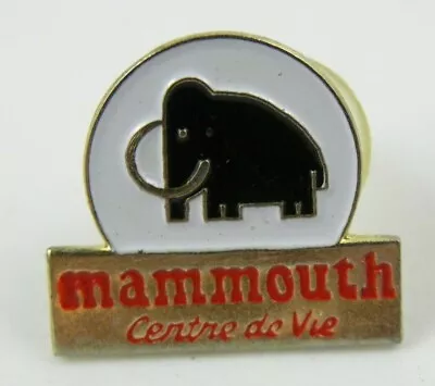 Mammouth Centre De Vie Pin Enamel Supermarket Business Advertising Wooly Mammoth • $4.50