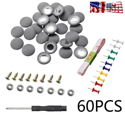 60Pcs Car Roof Liner Ceiling Repair Buckle Sagging Headliner Pins Rivet Snap Kit • $15.59