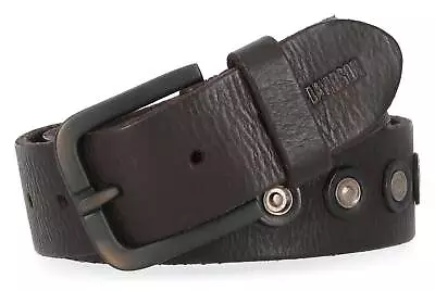 Harley-Davidson Men's Center Rivet Genuine Leather Belt - Dark Antique Finish • $69.95