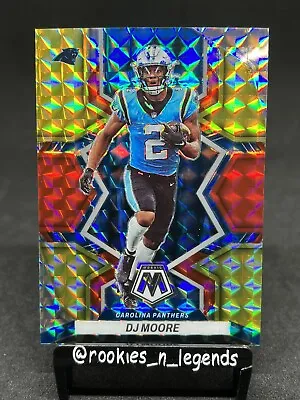 $15 • Buy DJ MOORE 2022 Mosaic Choice 🔥FUSION RED/YELLOW /80🔥 Chicago Bears SSP