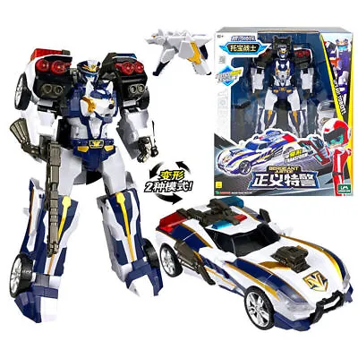 Tobot V 9.5 Sergeant Justice Transform Figure Police Car Boys Toy Robot • $52.49