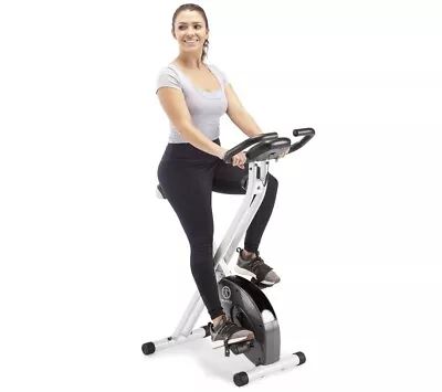 Foldable Upright Exercise Bike With Adjustable Resistance 250 Pounds Capacity • $149