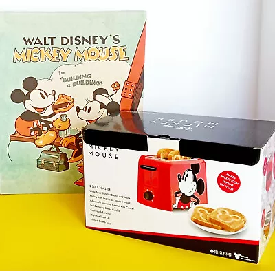 Disney Mickey Mouse Two-slice Red Toaster * Brand New * Still In Box * Adorable! • $19
