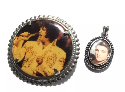 Elvis Presley Brooch & Pendant • $9.95