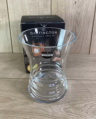 NEW Dartington Crystal Wide Vase Wibble Collection Hand Made Glassware 18cm • £29.95