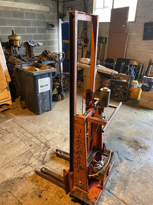 £90 • Buy Jacacaddy Electric Manual Fork Lift Stacker Pallet Lift 300kg Lifter Old