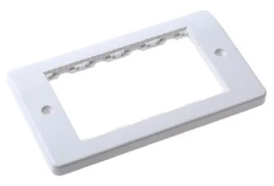 MK K194 WHI Logic Plus 2G Data Socket Frontplate 4 Module White  • £4.99