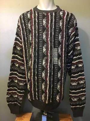 Vtg 1990s 90s NWT Cotton Cosby Biggie Sweater Mens XXL Coogi Style Hip Hop Ugly • $121.82