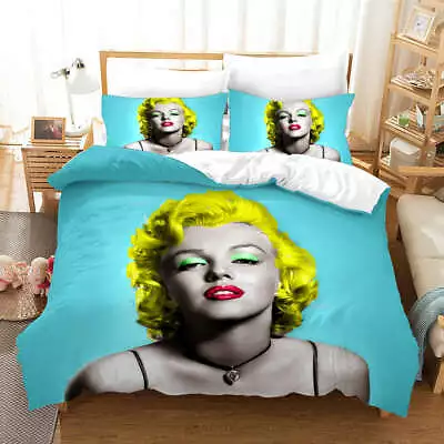 Wonderful Dream Marilyn Monroe 3D Quilt Duvet Doona Cover Set Pillow Case Print • $58.15