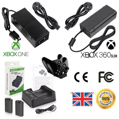 For XBOX ONE XBOX 360 Slim Xbox One X/S Console Brick Power Supply Charger Cord • £12.99