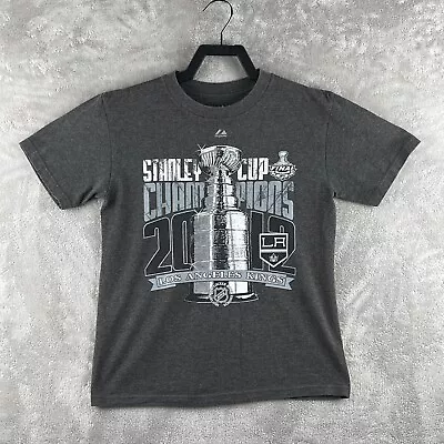 LA Kings 2012 Stanley Cup Champions Official Tee Shirt Gray Youth Size Medium • $22.60