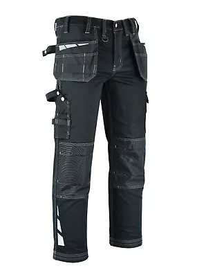 Mens Work Cargo Combat Multi Pockets Tactical Work Trousers Pants Jeans E1 • $49.99