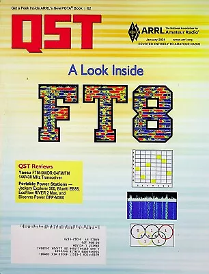 QST Magazine January 2024 A Look Inside FT8 • $5.99