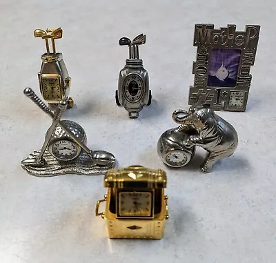 Timex Miniature Clocks Golf Elephant Etc - Pick Your Favorites - Sold Separate • $12