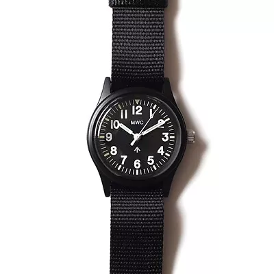 MWC Classic 1960s/70s Matt Black European Pattern Military Watch Webbing Strap • $52.50