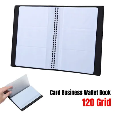 Business Name Card Book Holder Capacity 120 Cards Filing Wallet Organiser Folder • £3.94