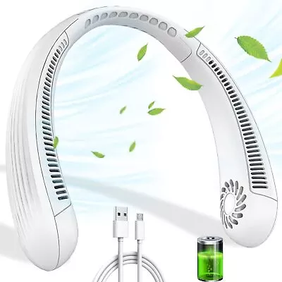 Neck Fan Bladeless Hanging Air Cooler USB Rechargeable Portable Personal NEW • $6.90