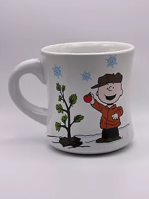 Vandor Peanuts Charlie Brown Snoopy Christmas Tree Holiday Coffee Mug 2012 • $7.50