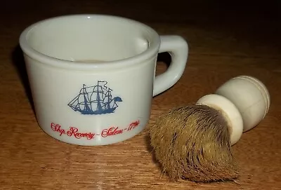 Vintage Shulton Old Spice Ship Recovery Shaving Mug Surrey Brush & Williams Soap • $18