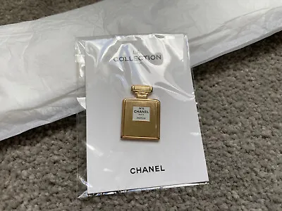 Brand New Chanel Beauté No 5 Perfume Metal Gold Tone Brooch Pin • $59