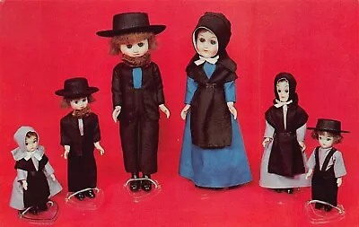 Lancaster PA Amish Mennonite Miniature Dolls Modesty Clothing Vtg Postcard T4 • $11.45
