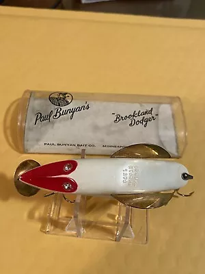 Vintage Paul Bunyan Brookland Dodger Minnow  Fishing Lure In Box Package • $99.99
