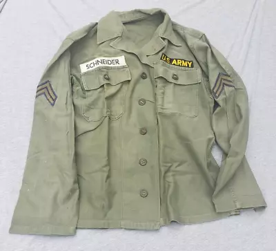 Vietnam Era U.S. Army Enlisted Uniform Field Shirt • $9.99