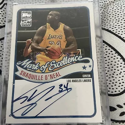 2003 Topps Mark Of Excellence Shaquille O'Neal HOF Signed AUTO Lakers  • $250