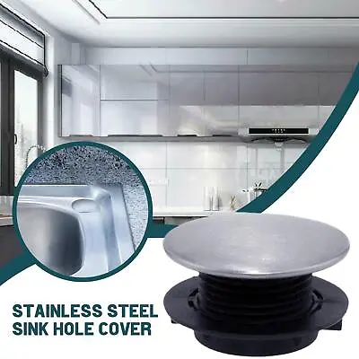 £2.05 • Buy Steel Kitchen Sink Tap Hole Blanking Plug Stopper Basin Cover 25mm Hot