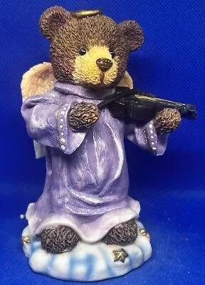 Vintage K’s Collection Teddy Bear Angel Violin Figurine • $4.99