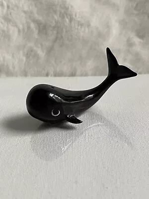 Hagen Renaker Pottery Black Whale Figurine • $8