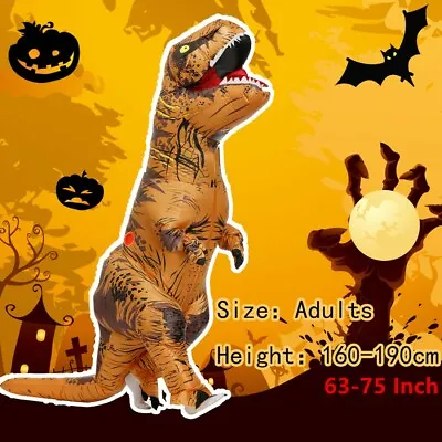 T-Rex Inflatable Costume Party Cosplay Halloween Blow Up Outfits For Adult • $42.98