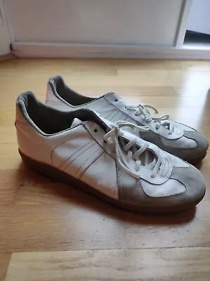 ORIGINAL VINTAGE 80s German Army Trainers UK 7.5 ADIDAS GAT (For Repairs) • £15