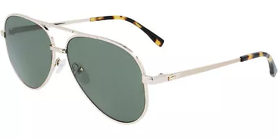 Lacoste Polarized Gold-Tone Vintage-Style Aviator Sunglasses - L233SP-714 • $37.99