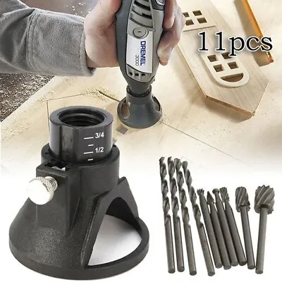 £7.58 • Buy Multi Tool Cutting Guide Attachment HSS Router Drill Bits Set For Dremel Rotary