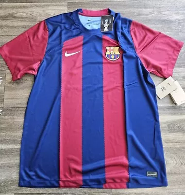 NWT Nike FC Barcelona 23/24 Dri-Fit Stadium Home Soccer Jersey Sz XL DX2687-455 • $69.90