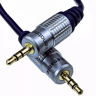 HQ OFC 3.5mm Stereo Jack Plug To Jack Plug Lead IPod MP3 IPhone To CAR AUX 1m • £2.58