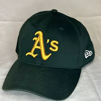 Vintage New Era Oakland Athletics SnapBack Baseball Cap Hat Green Yellow • $12.95