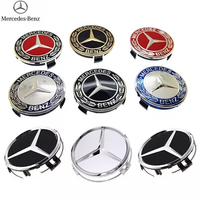 SET OF 4 Mercedes-Benz 75MM / 60MM Classic Wheel Rim Center Hub Caps Cover AMG  • $12.99