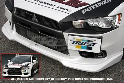 GReddy Urethane Front Lip Spoiler For  08+ Mitsubishi Evolution X #17030014 • $366.32