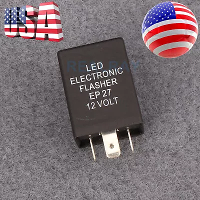 5-Pin EP27 FL27 LED Flasher Relay Fix For LED Turn Signal Light Hyper Flash USA • $8.88