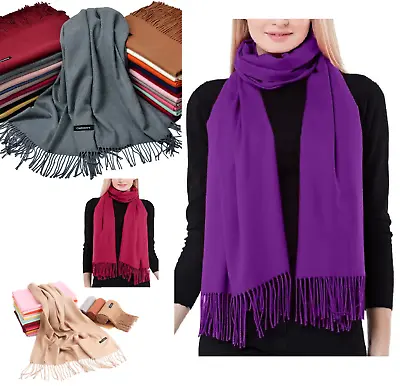 £11.99 • Buy Cashmere Scarf Wool Blend Shawl Ladies Soft Large Thick Warm Luxury Wrap Scarves