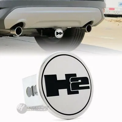 Hummer H2  Logo Chrome Stainless Steel Hitch Cover Cap For 2  Trailer Receiver • $39.95