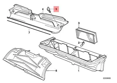 Genuine BMW E24 E28 E30 E31 Trim Panel Dashboard Lock X5 Pcs OEM 51711916197 • $7.80