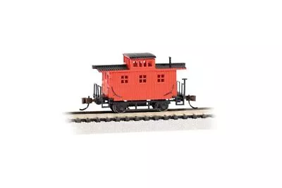 Bachmann-Old-Time Wood Bobber Caboose - Ready To Run -- Painted Unlettered (red • $20.35