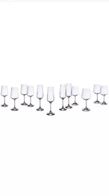 Villeroy & Boch Set Of 12 Ovid Crystal Stemware 7521 • $129